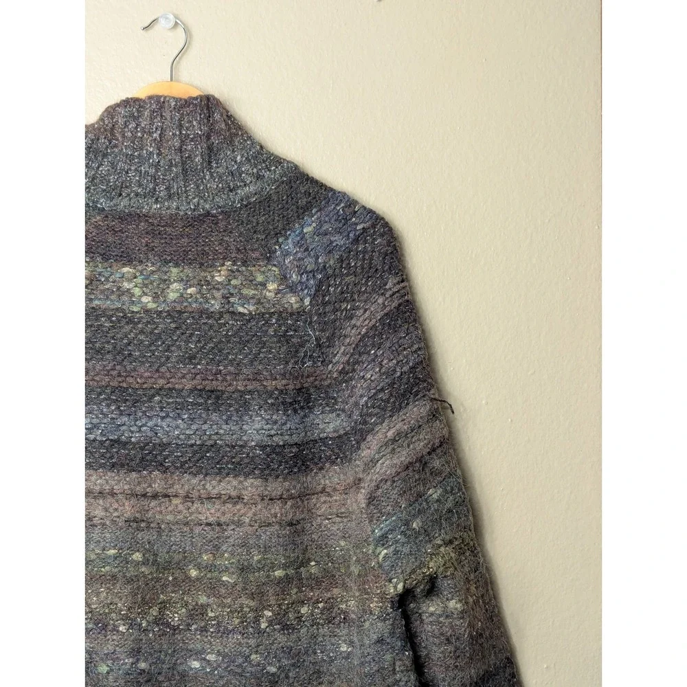 Free People Cardigan Sweater Womens Medium Brown Boho Oversized Chunky Knit Cozy